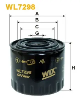 Масляный фильтр WIXFILTRON WL7298
