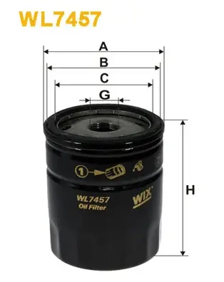 Масляный фильтр WIXFILTRON WL7457
