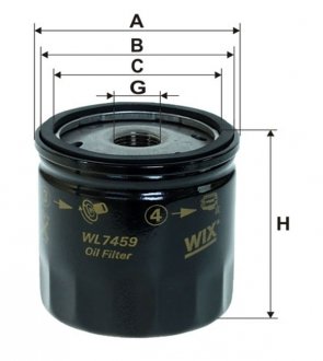 Масляный фильтр wixfiltron WL7459
