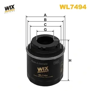 Масляний фільтр WIXFILTRON WL7494