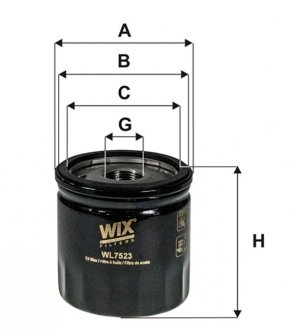 Масляный фильтр wixfiltron WL7523