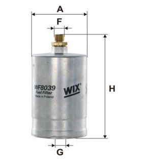 Паливний (топливный) фільтр wixfiltron WF8039