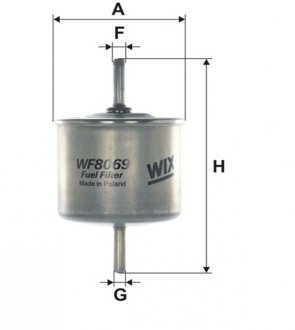 Паливний (топливный) фільтр wixfiltron WF8069