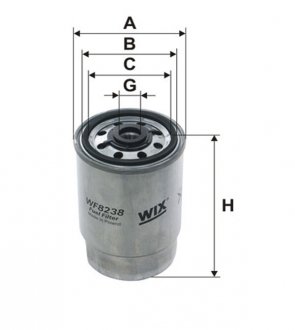 Паливний (топливный) фільтр wixfiltron WF8238