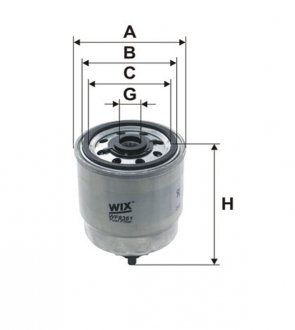 Паливний (топливный) фільтр wixfiltron WF8361