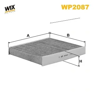 Вугільний фільтр салону WIXFILTRON WP2087