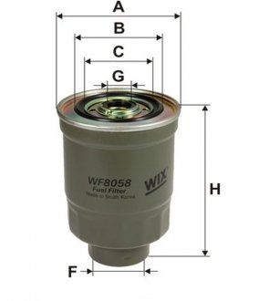 Повітряний фільтр wixfiltron WF8058