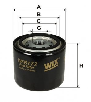 Воздушный фильтр wixfiltron WF8172