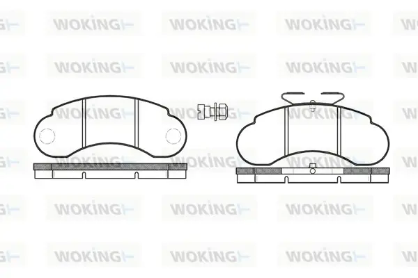 Передние тормозные колодки WOKING P0423.20