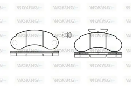 Передние тормозные колодки WOKING P0423.20
