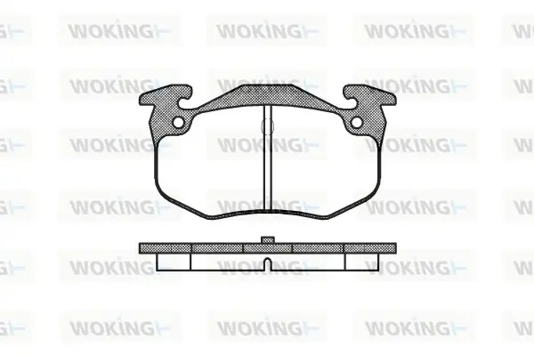 Задние тормозные колодки WOKING P0443.60