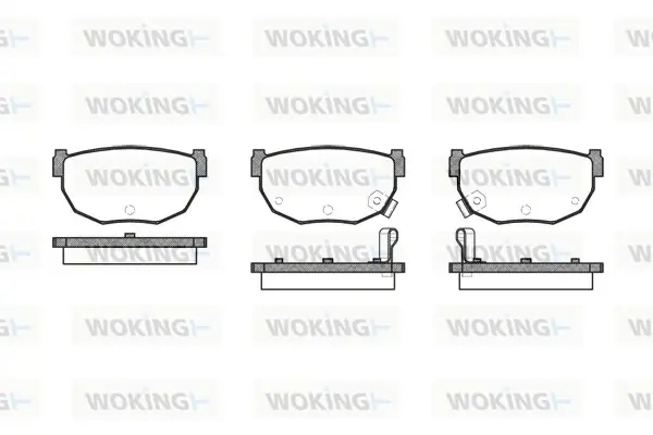 Задние тормозные колодки WOKING P0513.12
