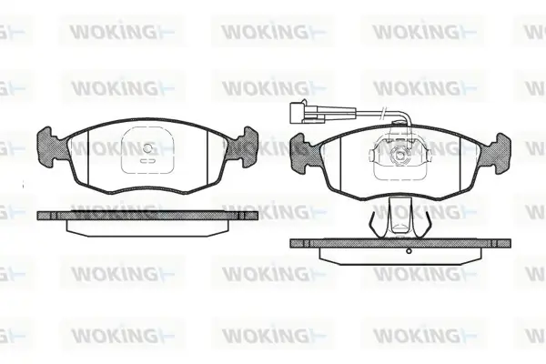 Передние тормозные колодки WOKING P0723.12