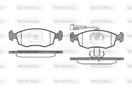 Передние тормозные колодки WOKING P0723.12