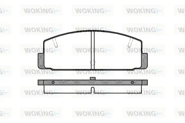 Задние тормозные колодки WOKING P079310