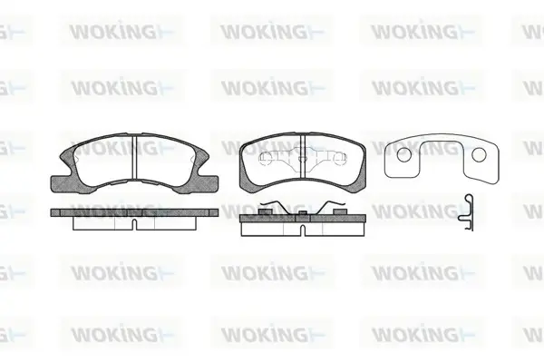 Передние тормозные колодки WOKING P10113.02