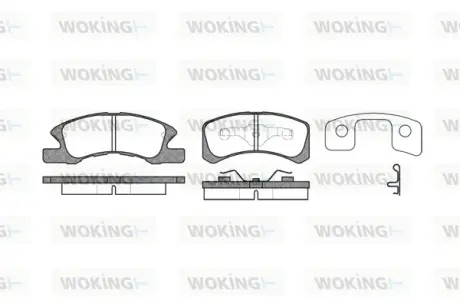 Передние тормозные колодки WOKING P10113.02