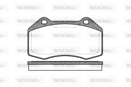 Передние тормозные колодки WOKING P10133.00