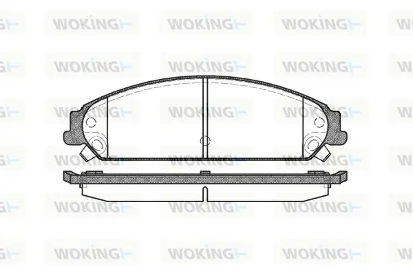 Передні тормозні (гальмівні) колодки WOKING P1028308 (фото 1)