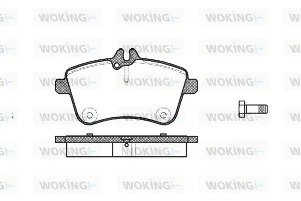 Передние тормозные колодки WOKING P1030300