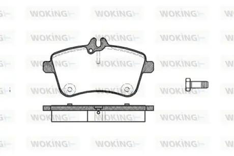 Передние тормозные колодки WOKING P1030300 Мерседес W169