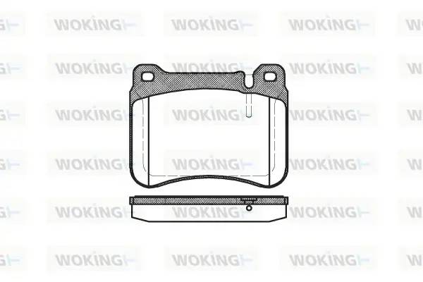Передние тормозные колодки WOKING P10933.00