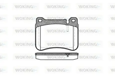 Передние тормозные колодки WOKING P10933.00