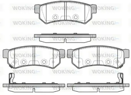 Задні тормозні (гальмівні) колодки WOKING P11483.12