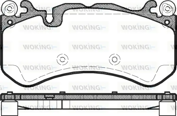 Передні тормозні (гальмівні) колодки WOKING P12003.00 (фото 1)