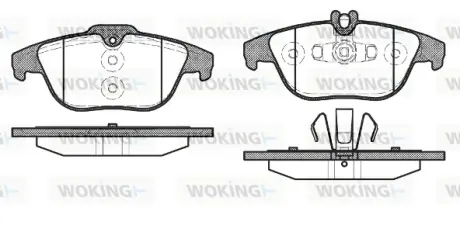 Задні тормозні (гальмівні) колодки WOKING P12053.20