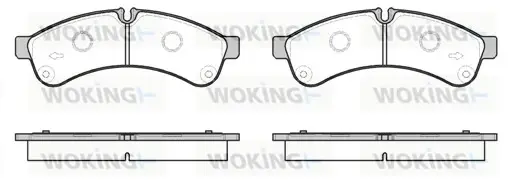 Задние тормозные колодки WOKING P12393.00