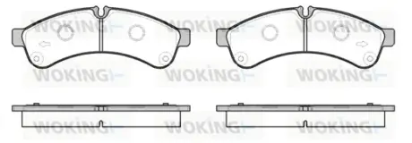 Задні тормозні (гальмівні) колодки WOKING P12393.00