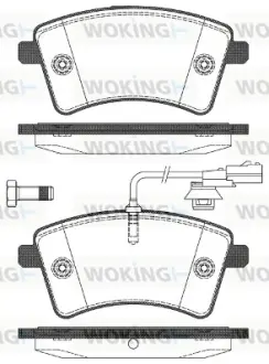 Передні тормозні (гальмівні) колодки WOKING P1251301 Рено Express