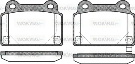 Колодки гальмівні WOKING P1264302