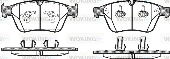 Передние тормозные колодки WOKING P12713.00