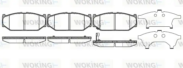Передні тормозні (гальмівні) колодки WOKING P1281311 (фото 1)