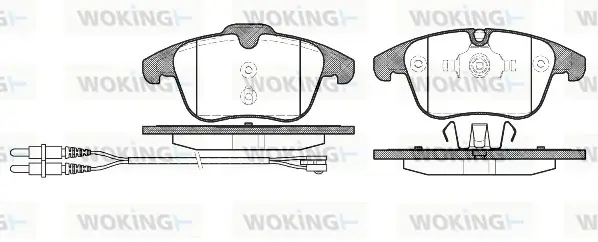 Передні тормозні (гальмівні) колодки WOKING P1349301 (фото 1)