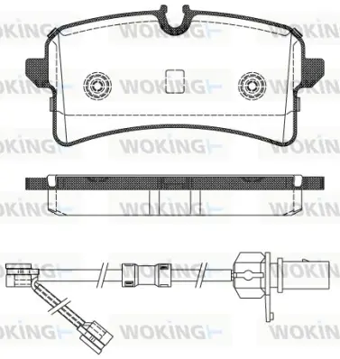 Задние тормозные колодки WOKING P14053.02