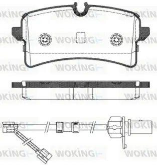 Задние тормозные колодки WOKING P14053.02
