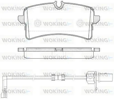 Задние тормозные колодки WOKING P14053.12