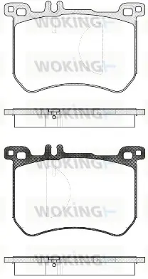 Передние тормозные колодки WOKING P1433300