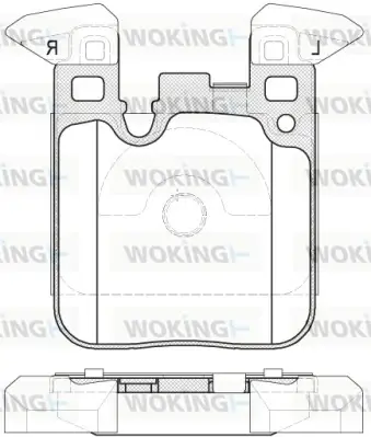 Задні тормозні (гальмівні) колодки WOKING P14393.00 (фото 1)
