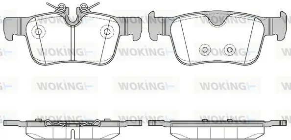 Задние тормозные колодки WOKING P1451310