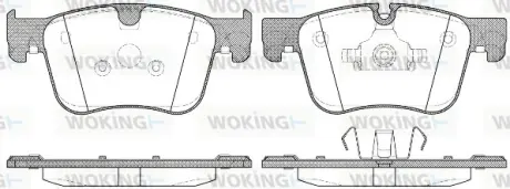 Передні тормозні (гальмівні) колодки WOKING P1460300