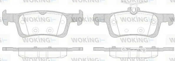 Задние тормозные колодки WOKING P1463300