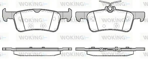 Задние тормозные колодки WOKING P1463320