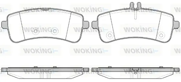 Задние тормозные колодки WOKING P14943.00