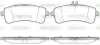 Задние тормозные колодки WOKING P14943.00