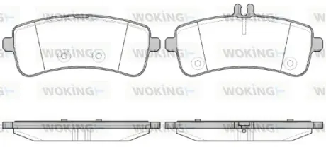 Задні тормозні (гальмівні) колодки WOKING P14943.00