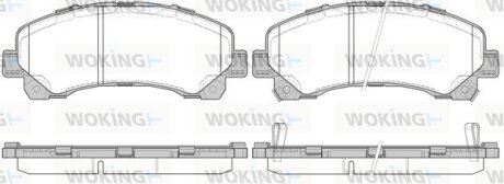 Передні тормозні (гальмівні) колодки woking P1507300